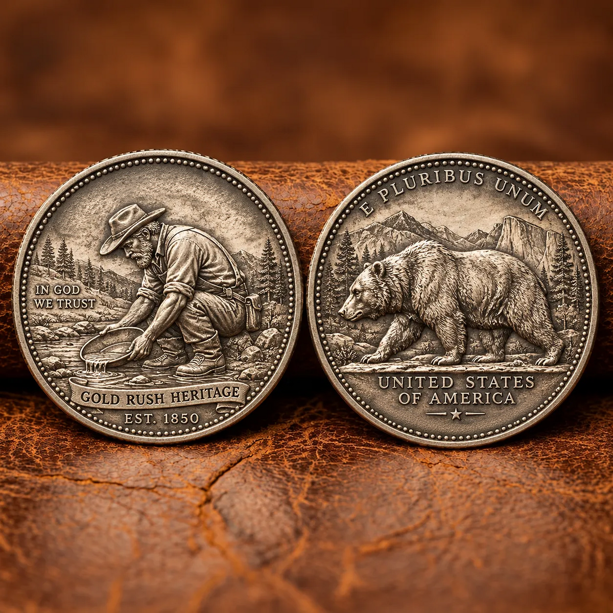 🇺🇸Own a Piece of California's History⛏️California Gold Rush Heritage Commemorative Coin