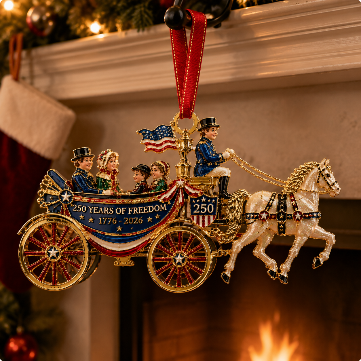 🔥Last 30pcs✨⏰ Limited anniversary edition✨49% OFF!🔥250th Anniversary Edition "Journey of Freedom" Golden Carriage
