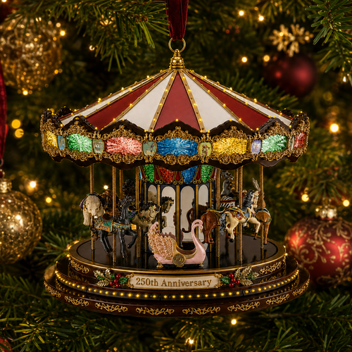 ✨250th Anniversary Carousel Christmas Tree Ornament