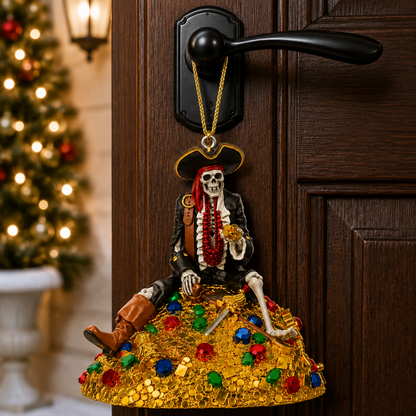 ✨ Halloween Pirate Skull Hanging Decoration