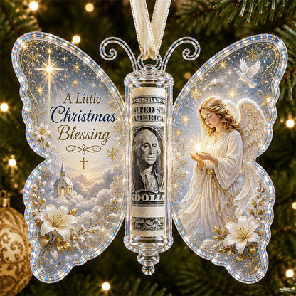 ❤️🔥Last 30pcs🔥🦋💵 Christmas Cash Gift Butterfly Ornament – Holiday Money Holder Keepsake 🎄✨