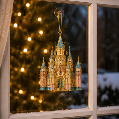 🔥Crystal Castle Christmas Tree Ornament