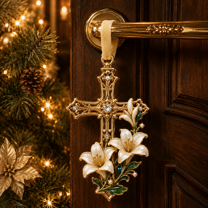 ✨Cross-shaped Christmas tree ornament