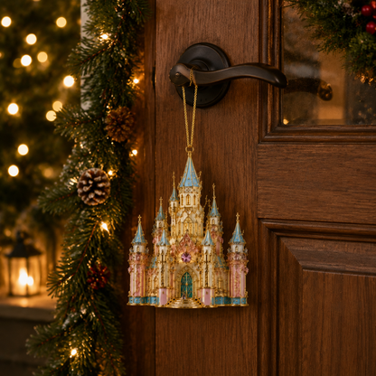 🔥Crystal Castle Christmas Tree Ornament