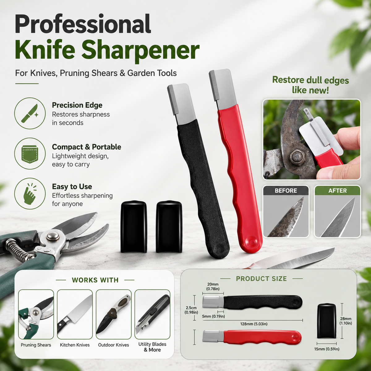 Professional 3-in-1 Knife Sharpener — Restore Any Blade in 10 Seconds - image 1