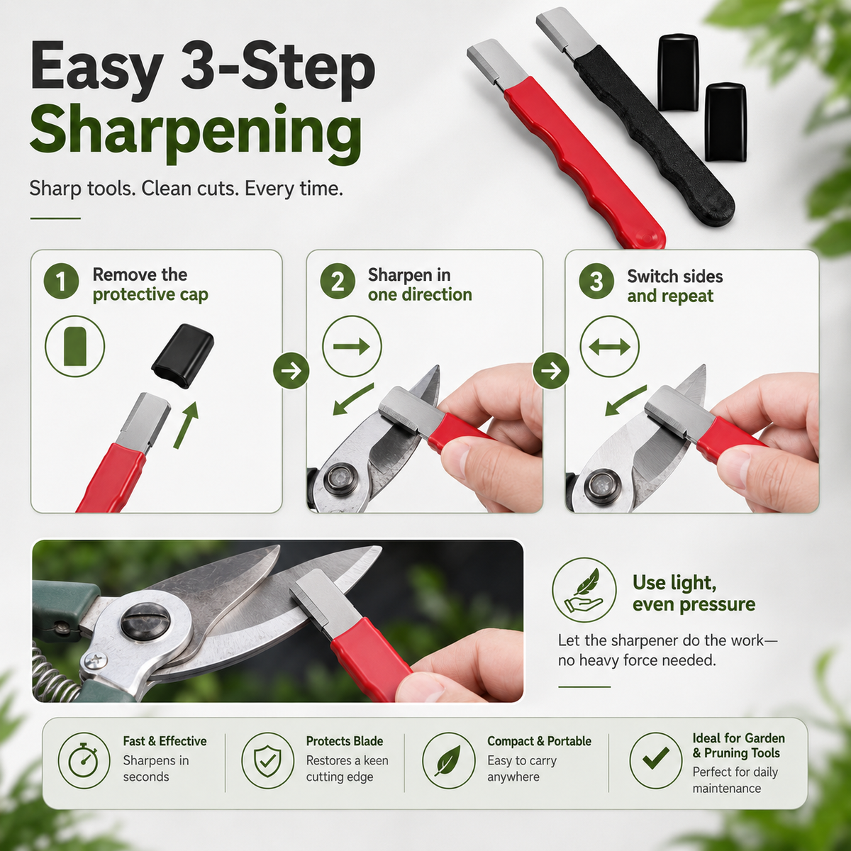 Professional 3-in-1 Knife Sharpener — Restore Any Blade in 10 Seconds - image 6