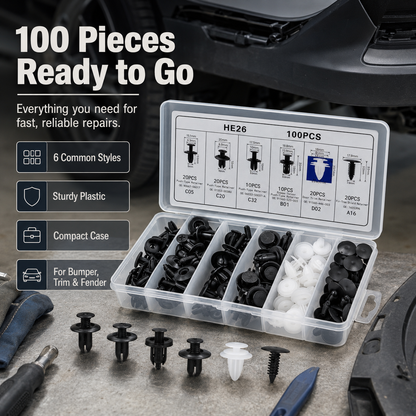 🔥 Hot Sale | 100PCS Bumper Retainer Clips Car Body Trim Clips Set
