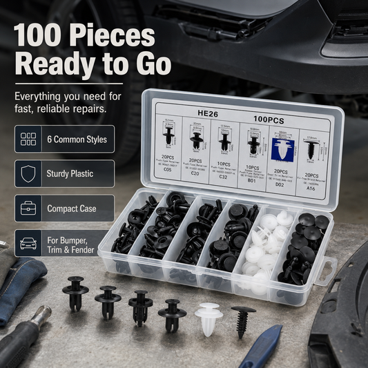 🔥 Hot Sale | 100PCS Bumper Retainer Clips Car Body Trim Clips Set