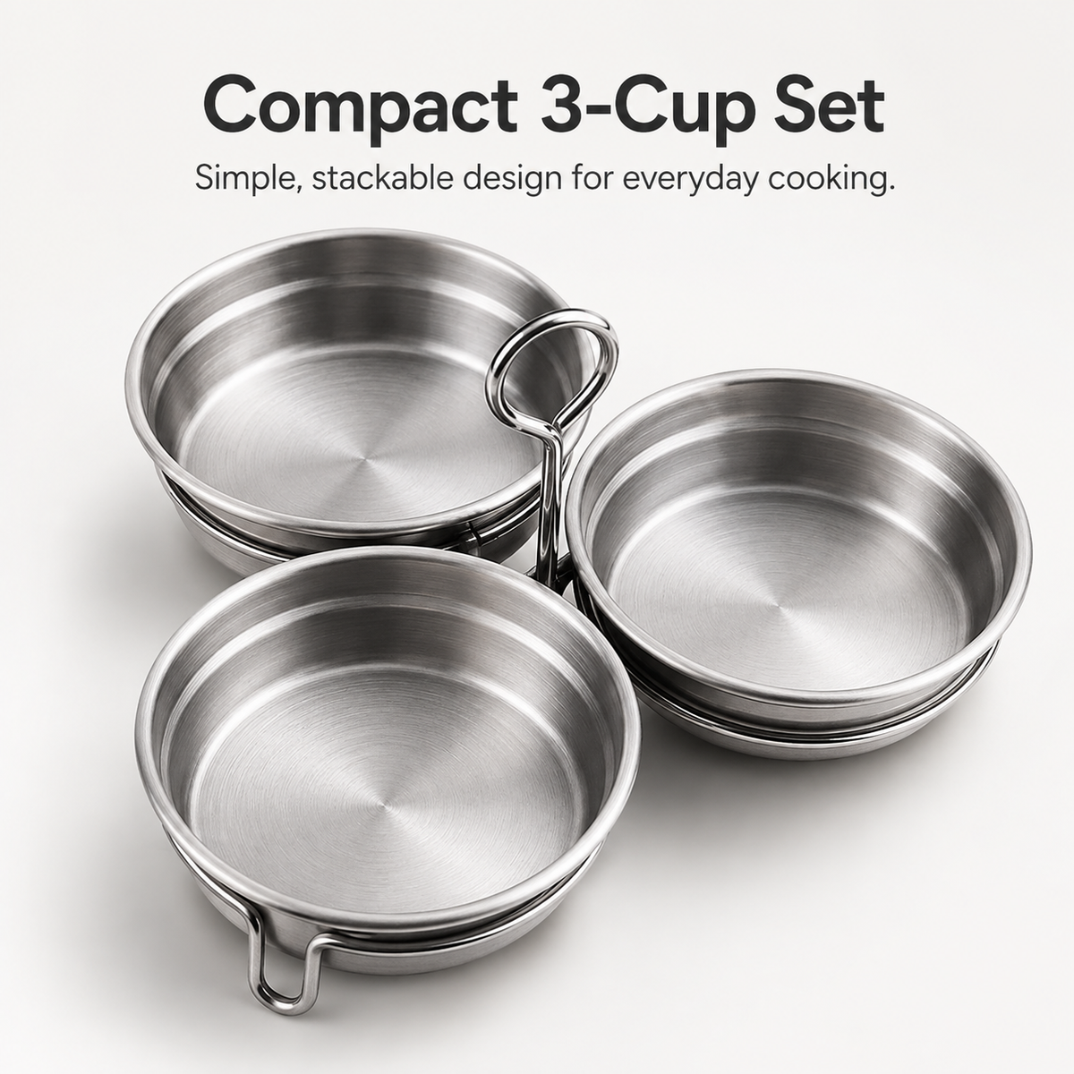 🍳 3-Cup Stainless Steel Egg Poacher – Egg Steamer Set - image 9