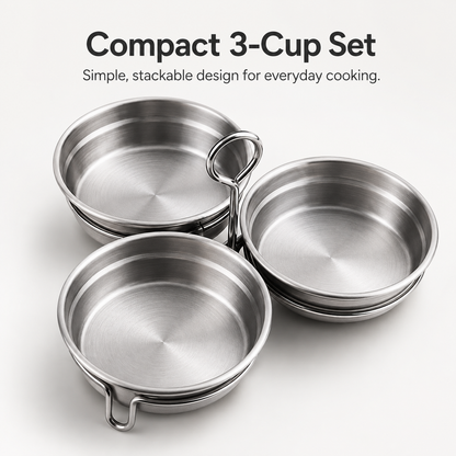 🍳 3-Cup Stainless Steel Egg Poacher – Egg Steamer Set - image 9