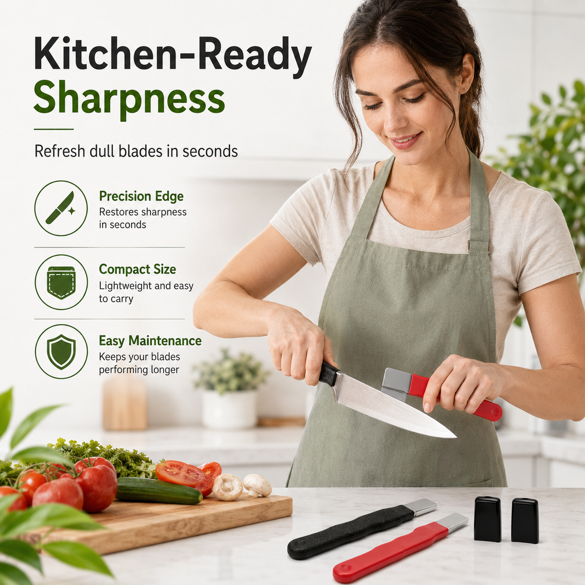 Professional 3-in-1 Knife Sharpener — Restore Any Blade in 10 Seconds - image 8