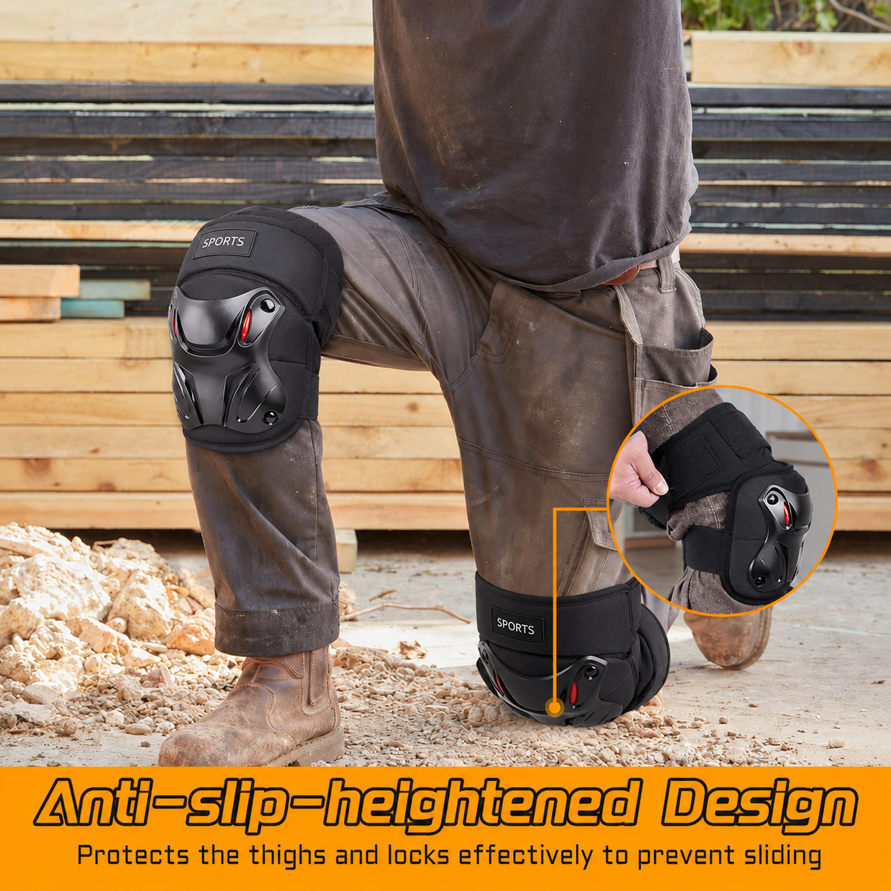 1 Pair Sports Knee Pads -Protective gear for all outdoor sports🛡️