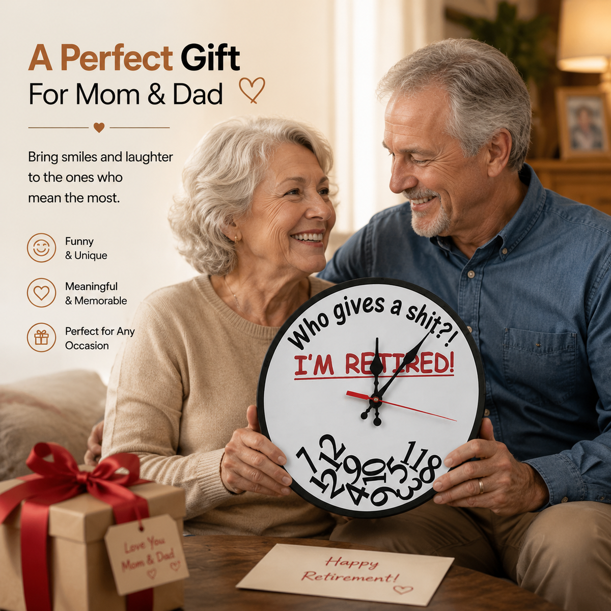 🔥Who Cares What Time It Is? You’re Retired! 🎉Funny Retirement Wall Clock - image 2