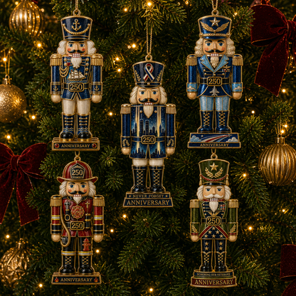 🔥2026 Limited Edition 🔥🎄🇺🇸✨ 250th Anniversary Hero Tribute Nutcracker Ornaments