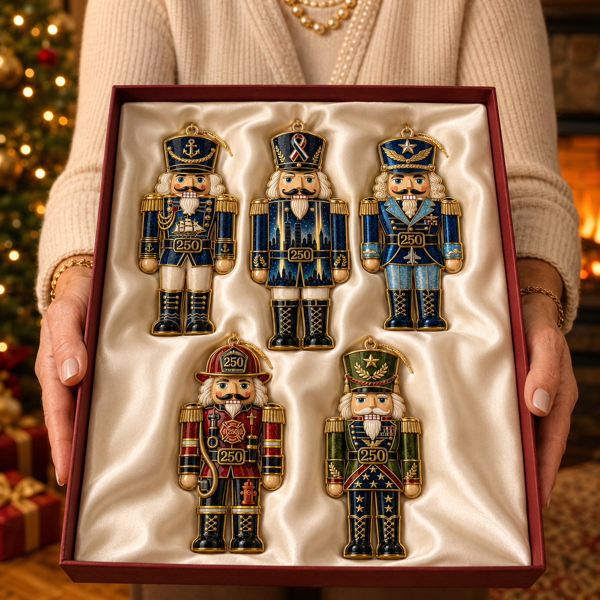 🔥2026 Limited Edition 🔥🎄🇺🇸✨ 250th Anniversary Hero Tribute Nutcracker Ornaments