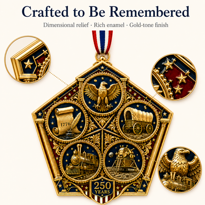 ❤️🔥Last 30pcs🔥🔥 Limited Edition 🔥 2026 America 250th Anniversary Heritage Journey Christmas Ornament 🇺🇸🎄✨