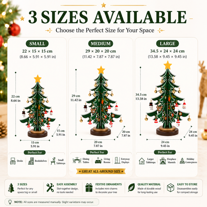 🔥DIY Wooden Christmas Tree Ornament Set