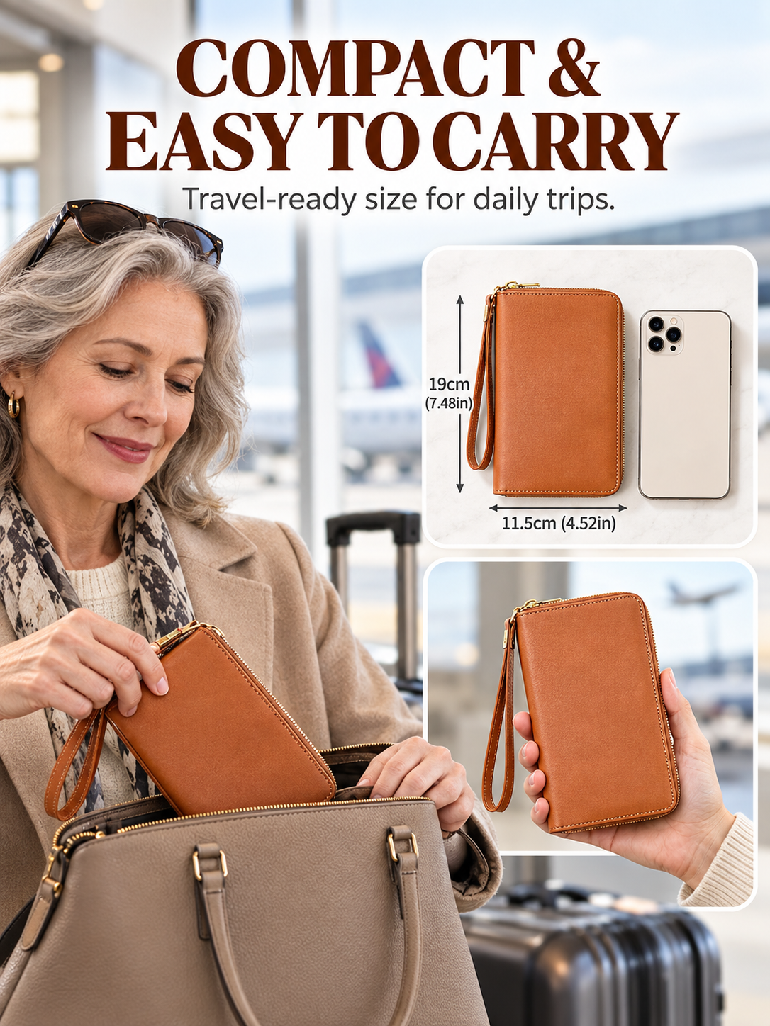 ✈️ Travel Deal – Zipper Passport Organizer 💼 RFID-Blocking Travel Holder for Cards, IDs & Essentials 🔒 - image 6