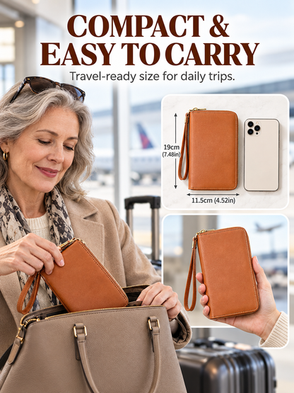 ✈️ Travel Deal – Zipper Passport Organizer 💼 RFID-Blocking Travel Holder for Cards, IDs & Essentials 🔒 - image 6