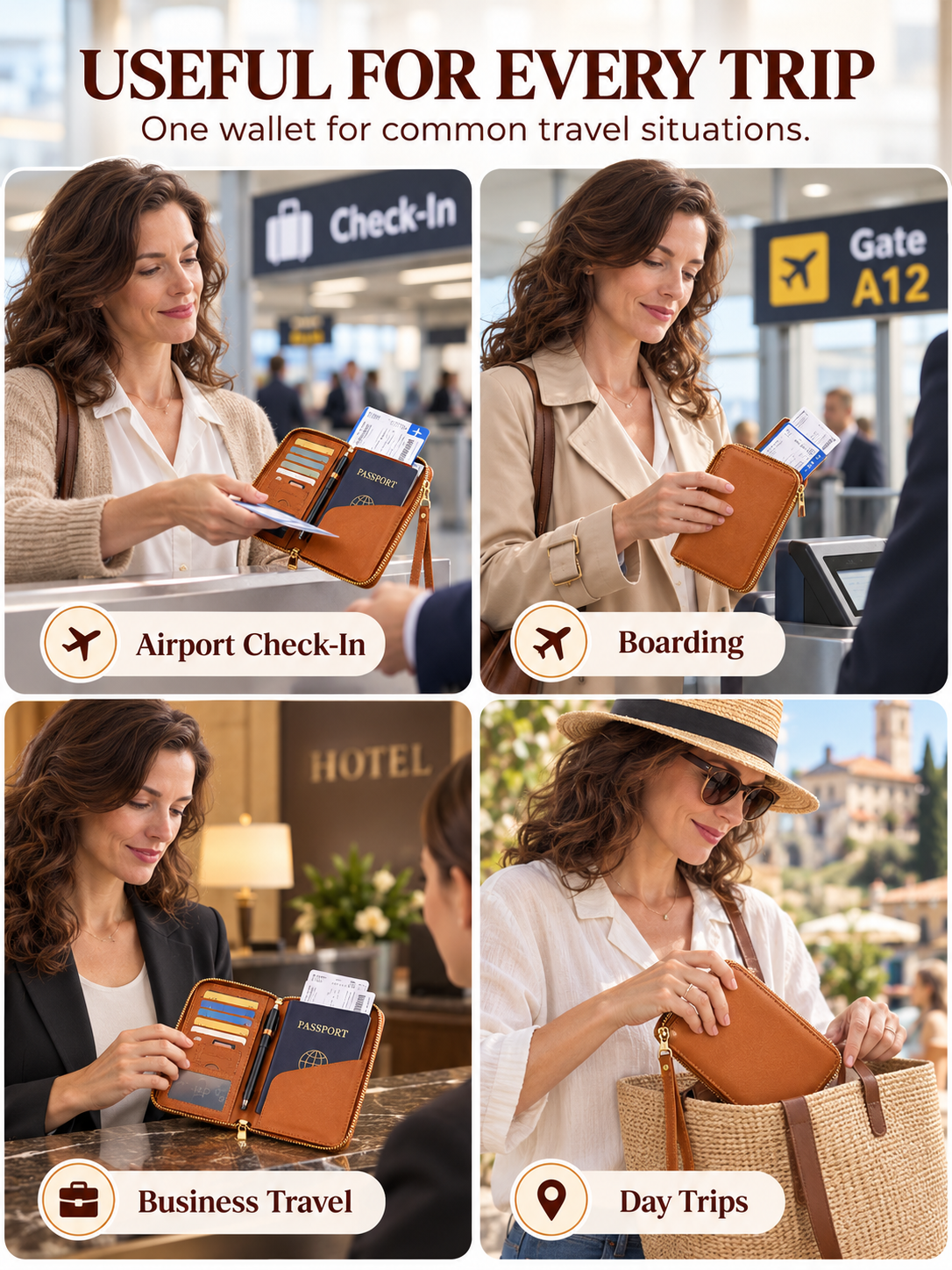 ✈️ Travel Deal – Zipper Passport Organizer 💼 RFID-Blocking Travel Holder for Cards, IDs & Essentials 🔒 - image 3