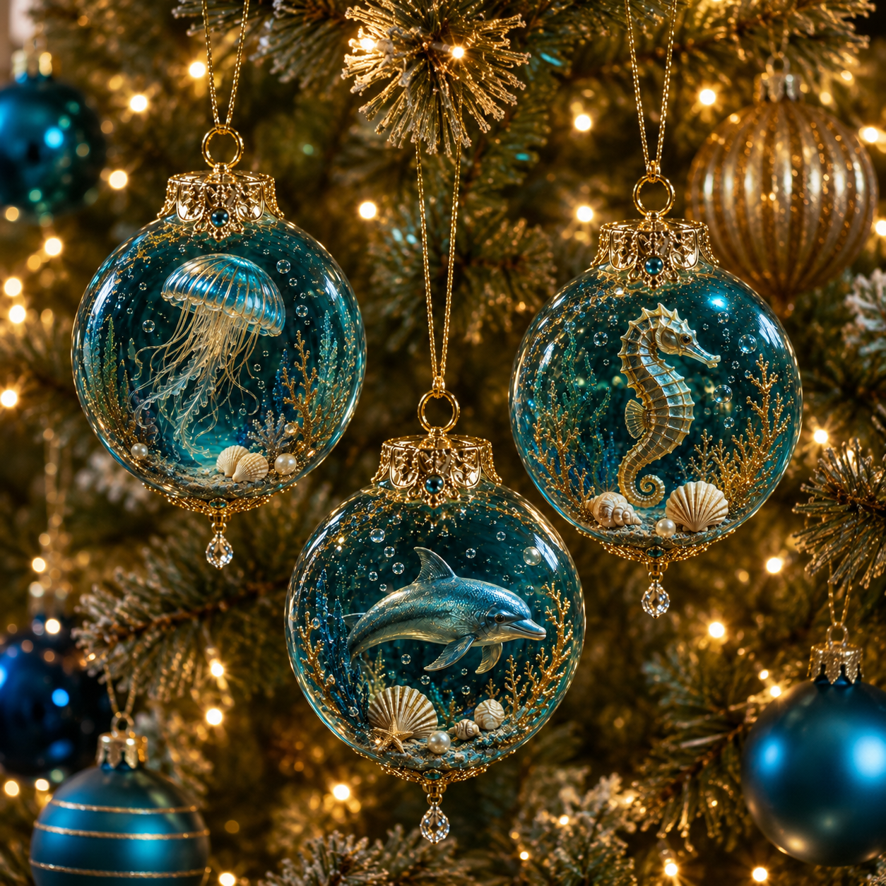 🎅2026 Christmas Gift 50% Off--✨Ocean Wonders Christmas Ornament Collection
