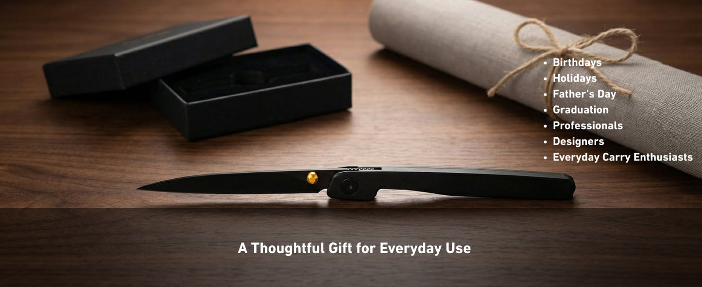 🔥Limited Time Discount 🎉Lanky Liner Lock Front Flipper Knife Black Aluminum Handle
