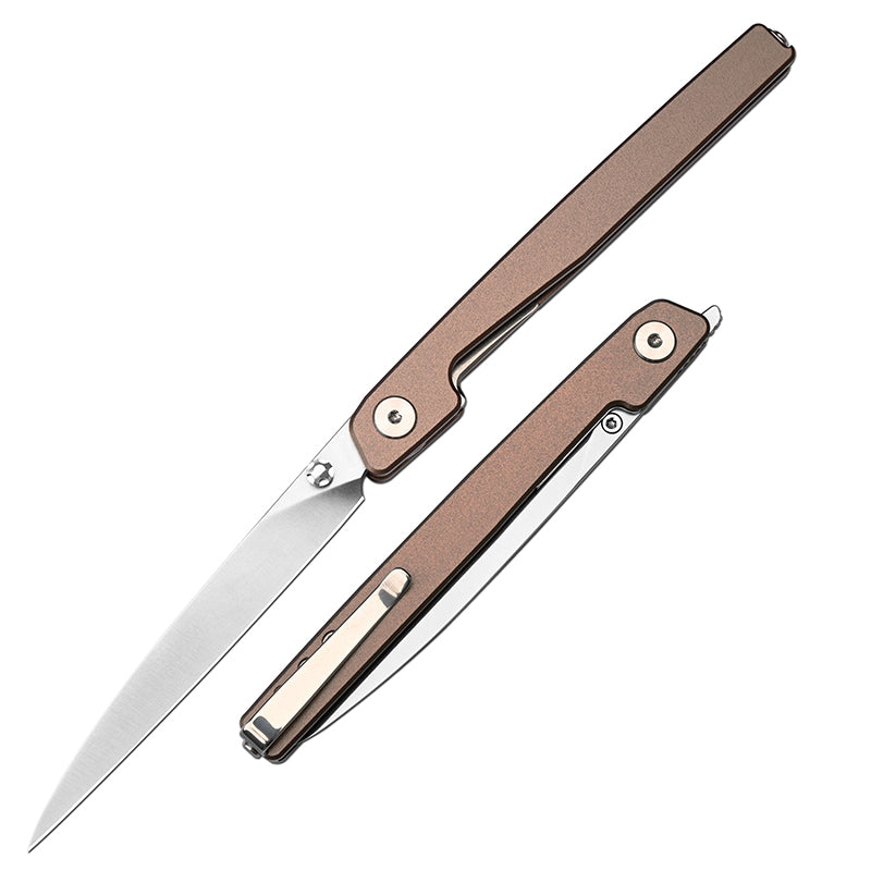 🔥Limited Time Discount 🎉Lanky Liner Lock Front Flipper Knife Black Aluminum Handle