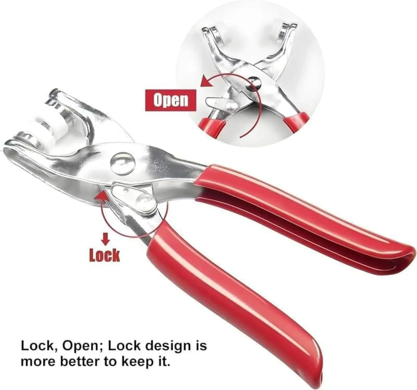 Colored Claw Snap Button Kit | Metal Buckles with Manual Snap Pliers