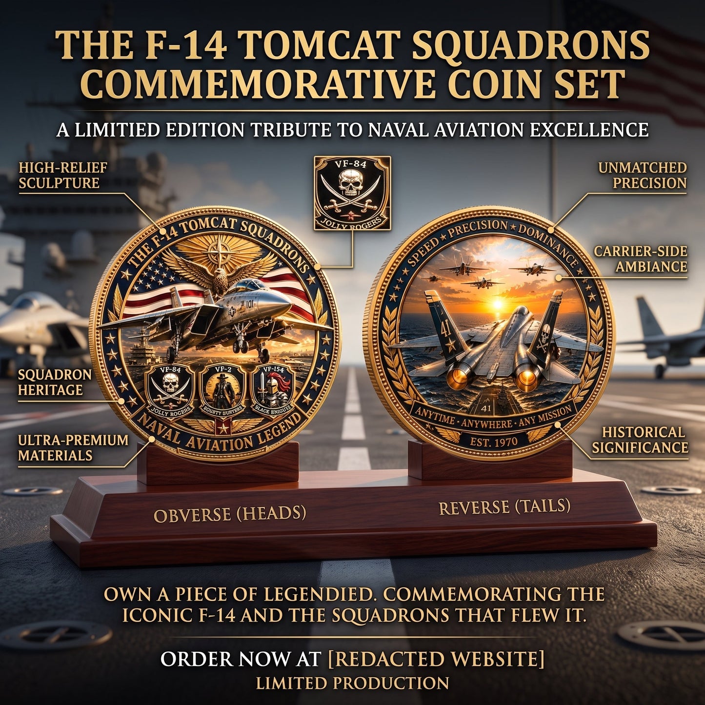 F-14 Tomcat Squadron Commemorative Medal