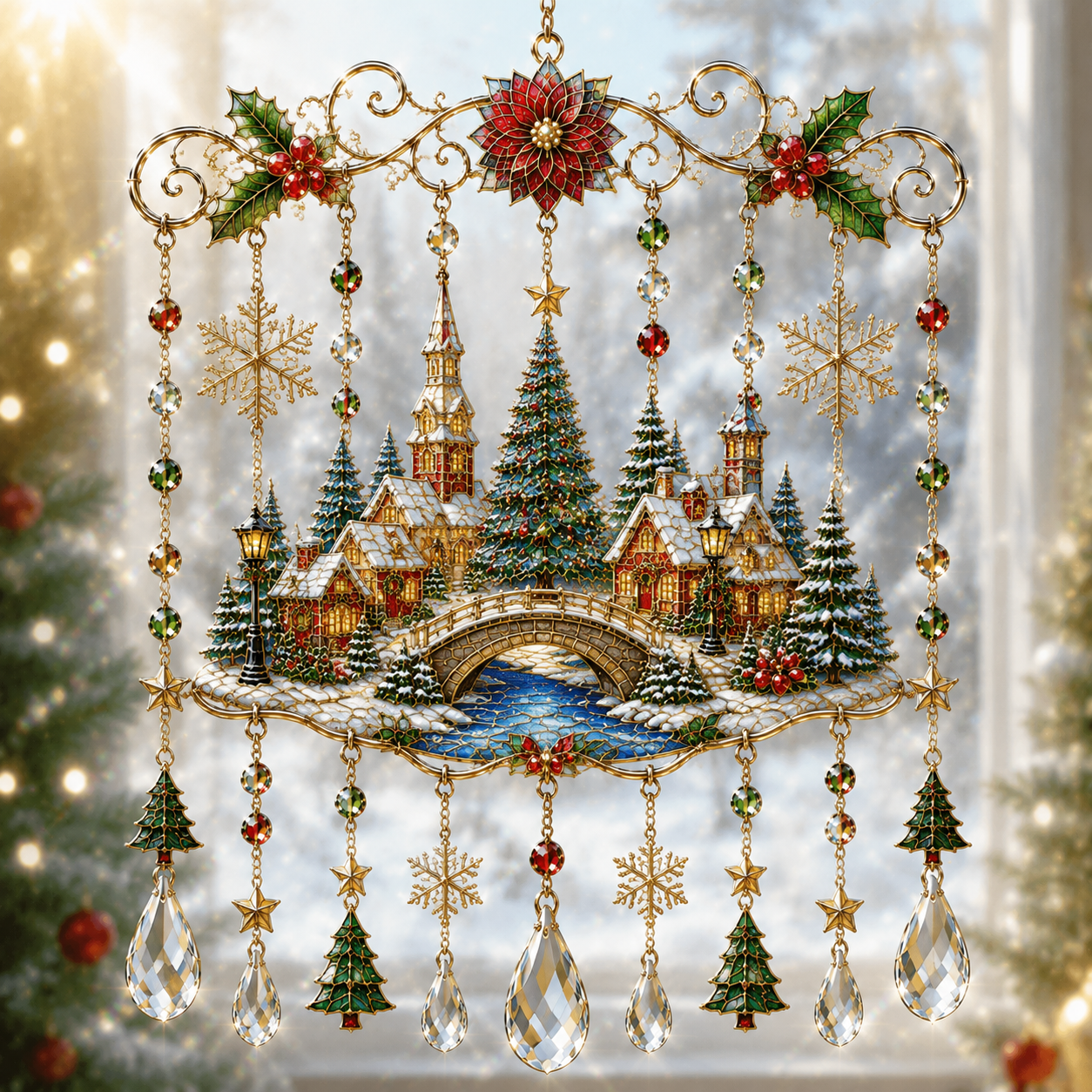 ⏰LIMITED TIME 49% OFF!🔥 -High-quality handmade Christmas window decorations