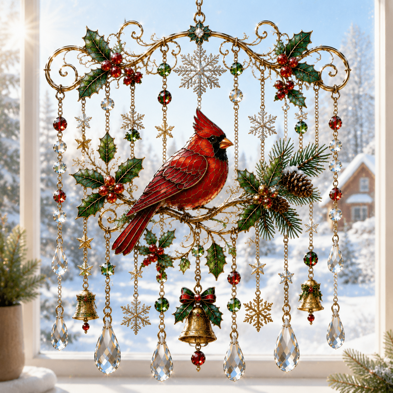 ⏰LIMITED TIME 49% OFF!🔥 -High-quality handmade Christmas window decorations