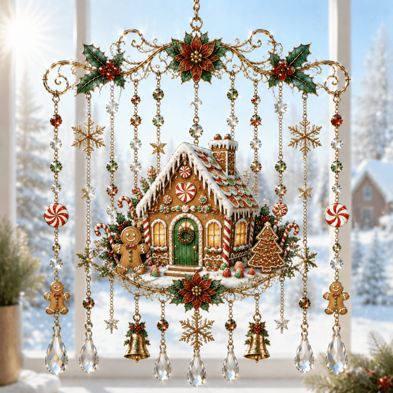 ⏰LIMITED TIME 49% OFF!🔥 -High-quality handmade Christmas window decorations