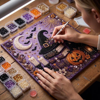 ✨Hot DIY Diamond Art Kit🎃 Create Your Own Spooky Halloween/Christmas Decoration