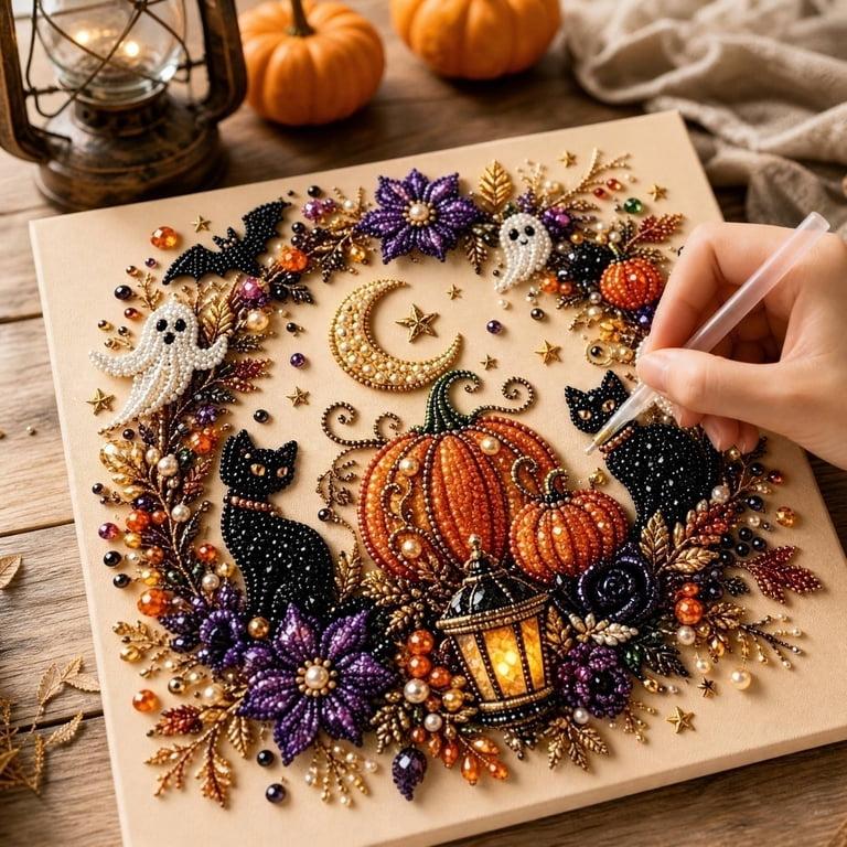 ✨Hot DIY Diamond Art Kit🎃 Create Your Own Spooky Halloween/Christmas Decoration