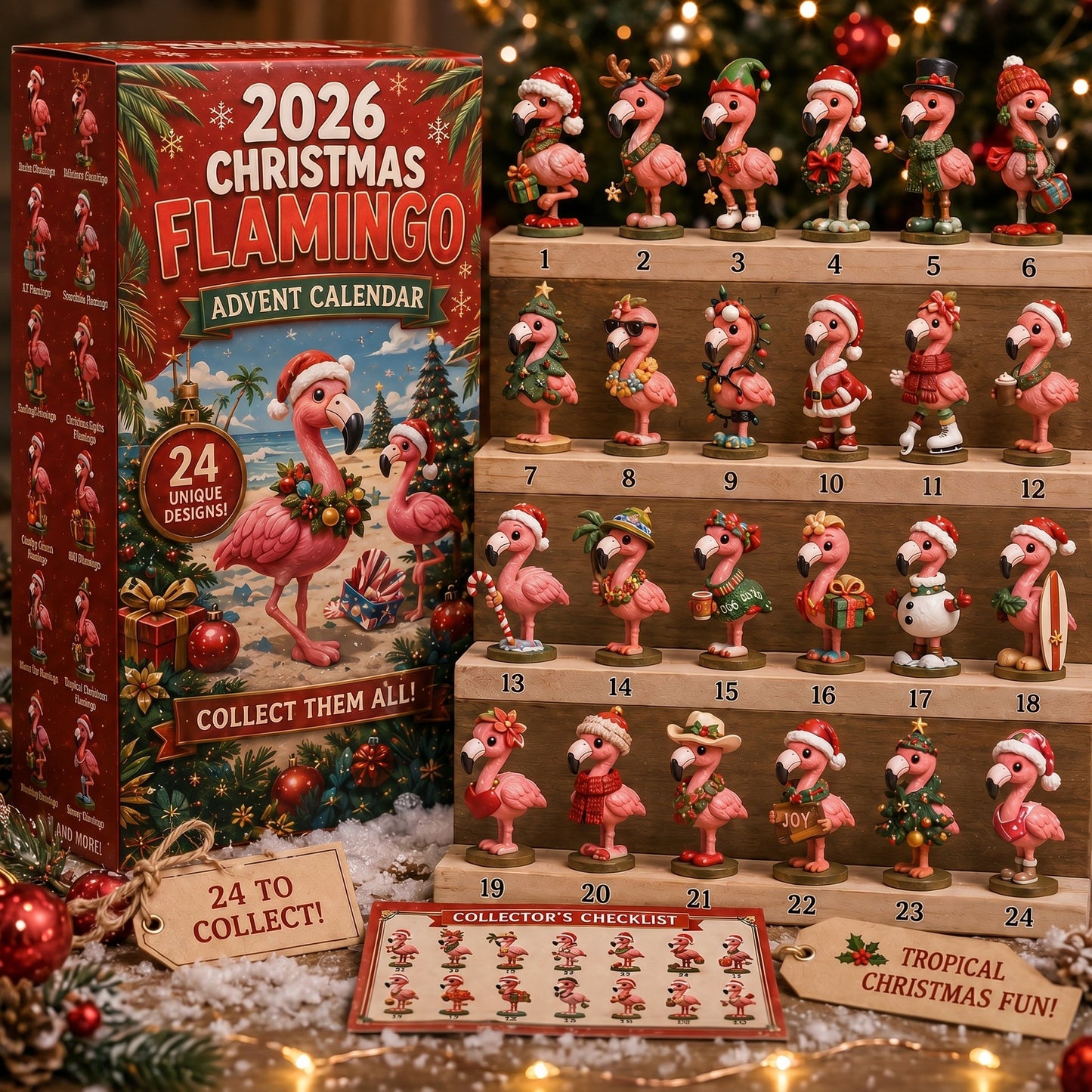 🦩 2026 Christmas Flamingo Advent Calendar