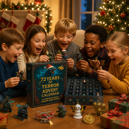 🦖Godzilla Kaiju Advent Calendar, 24-Day Christmas Countdown Calendar