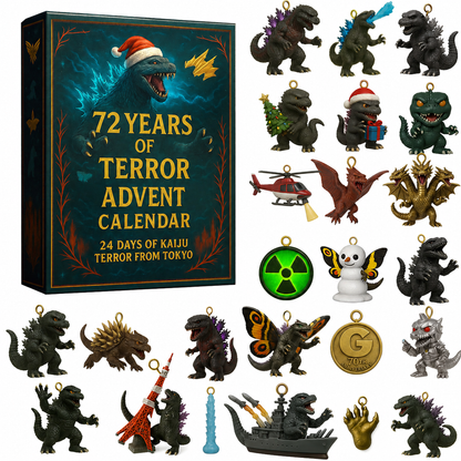 🦖Godzilla Kaiju Advent Calendar, 24-Day Christmas Countdown Calendar