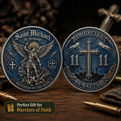 🔥Last 100pcs🔥Saint Michael Archangel Challenge Coin