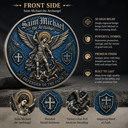 🔥Last 100pcs🔥Saint Michael Archangel Challenge Coin