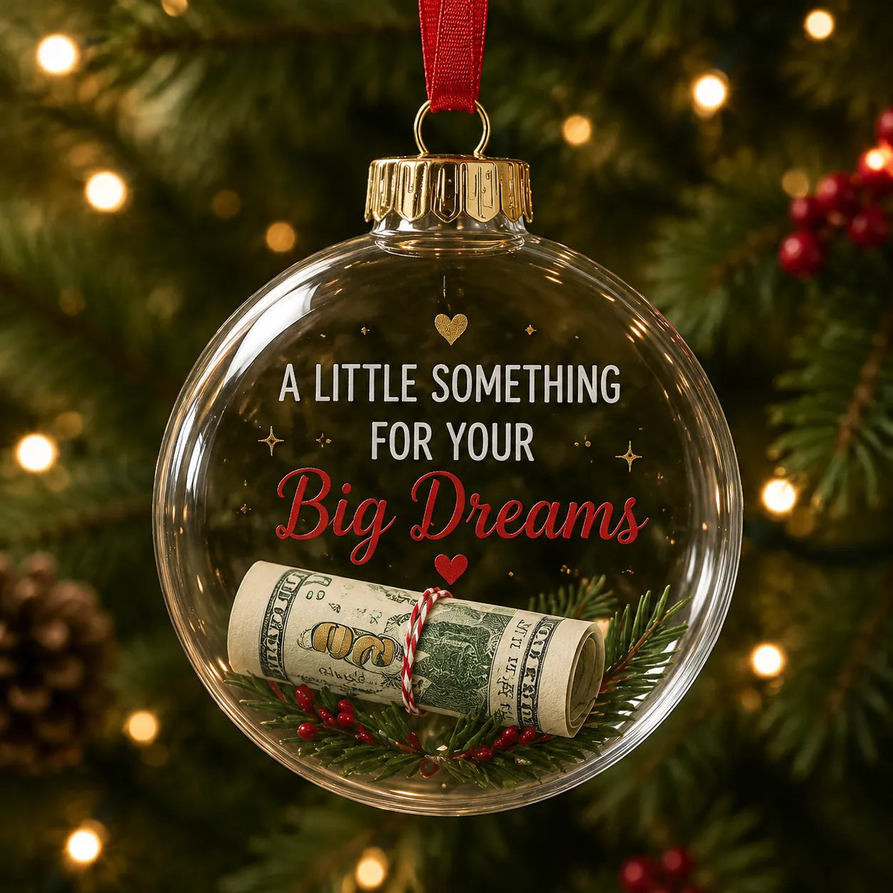 🎁❤️Personalized Message Christmas Ornament – A Little Note From the Heart✍️🎄 - image 3
