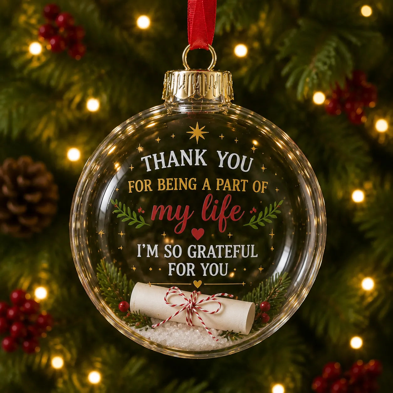🎁❤️Personalized Message Christmas Ornament – A Little Note From the Heart✍️🎄 - image 4