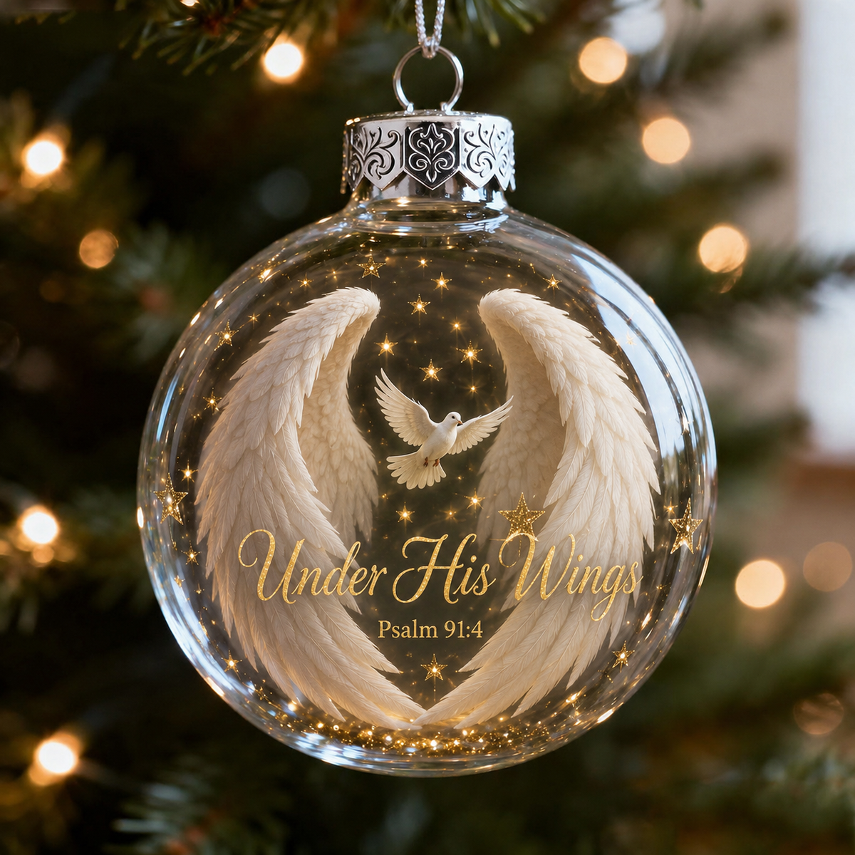 🙏 Psalms Scripture Christmas Ornament – A Beautiful Reminder of Faith 🎄✨ - image 2