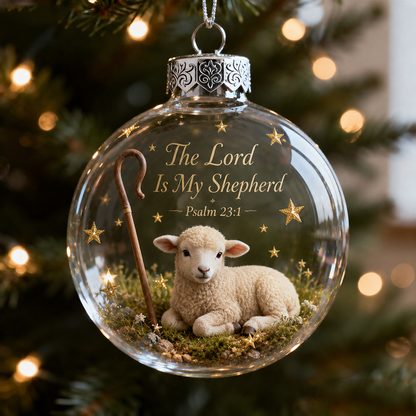 🙏 Psalms Scripture Christmas Ornament – A Beautiful Reminder of Faith 🎄✨ - image 3