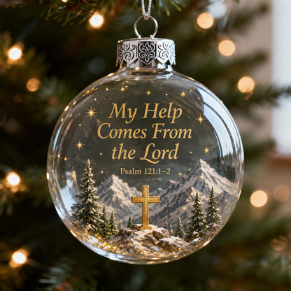 🙏 Psalms Scripture Christmas Ornament – A Beautiful Reminder of Faith 🎄✨ - image 4