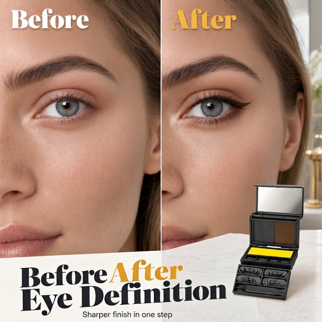 3-in-1 Eyeliner & Lash Stamp Kit – Wing, Bottom Lashes & Liner, Waterproof, Beginner-Friendly - image 3