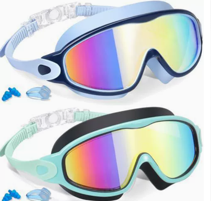 Kids Swim Goggles 2 Pack - UV Protection & Anti-Fog