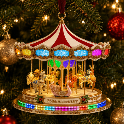 ✨250th Anniversary Carousel Christmas Tree Ornament