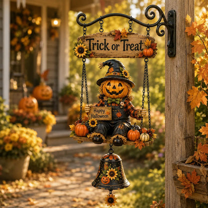 ⏰LIMITED TIME 49% OFF!🔥🔔Halloween Hanging Welcome Sign With Bell