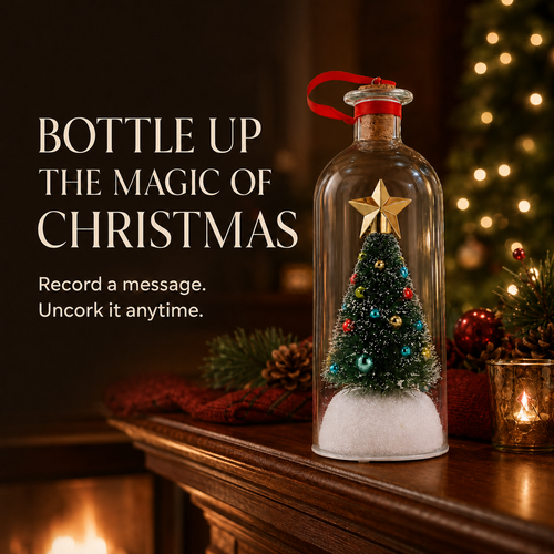 ⏰LIMITED TIME 49% OFF!🔥Recordable Christmas Tree Message In A Bottle