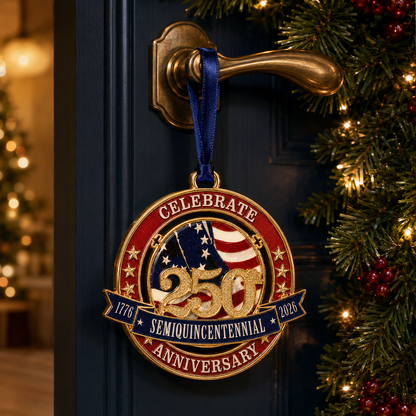 🔥250th Anniversary Commemorative Medal Christmas Tree Ornament